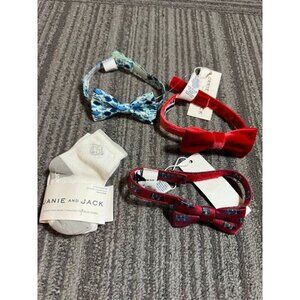 Lot of 4 Nordstroms boys accessories: socks, bow ties.  Adorable. Velvet